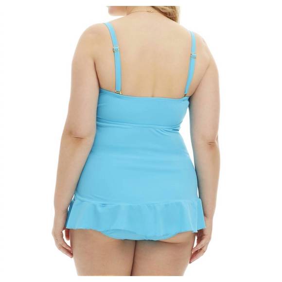 NEW ALWAYS FOR ME isabella tankini top with matching tankini bottom - plus size - Picture 2 of 3